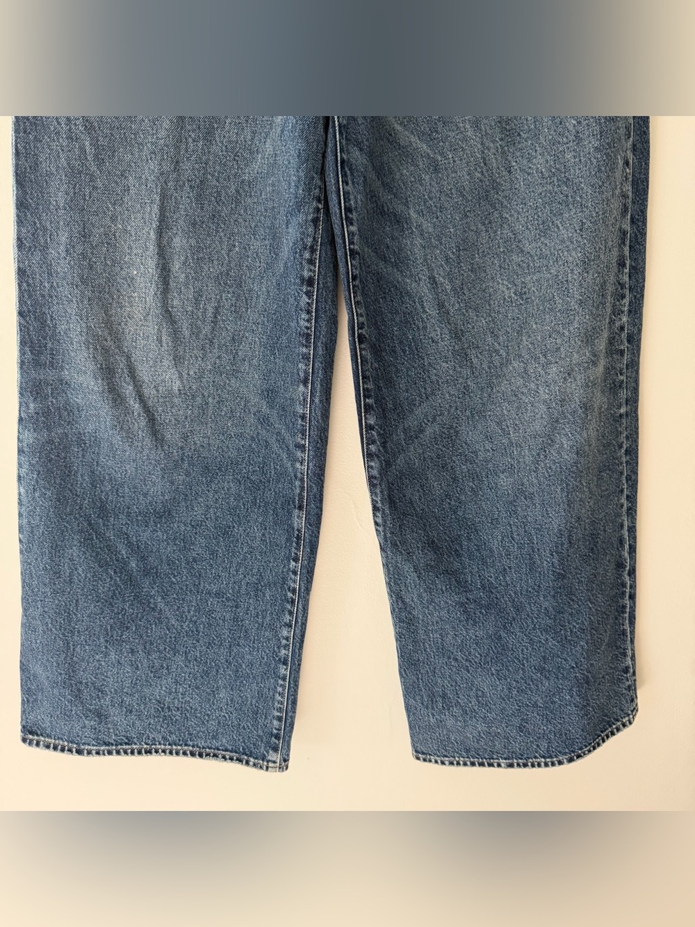 Madewell Superwide Leg Jeans Blue a wide Leg High Rise Blue Denim Size 28 - Picture 10 of 10